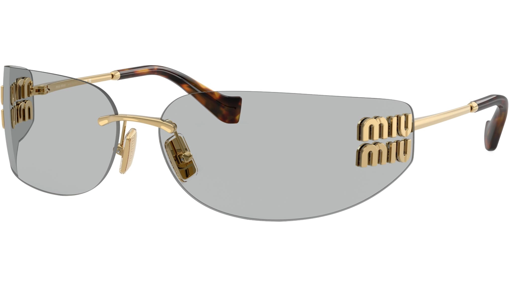 Miu Miu MU A51S (5AK50K) 75 | Kadın Gri Güneş Gözlüğü